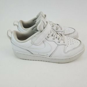 Nike Court Borough Low 2 PSV Youth 2Y Triple White BQ5451-100 Kids